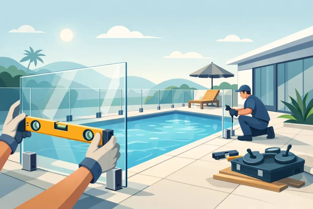 Frameless Pool Fence Installation Explained