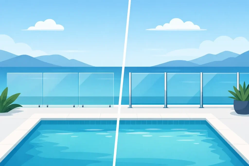 Frameless vs Semi Frameless Pool Fence