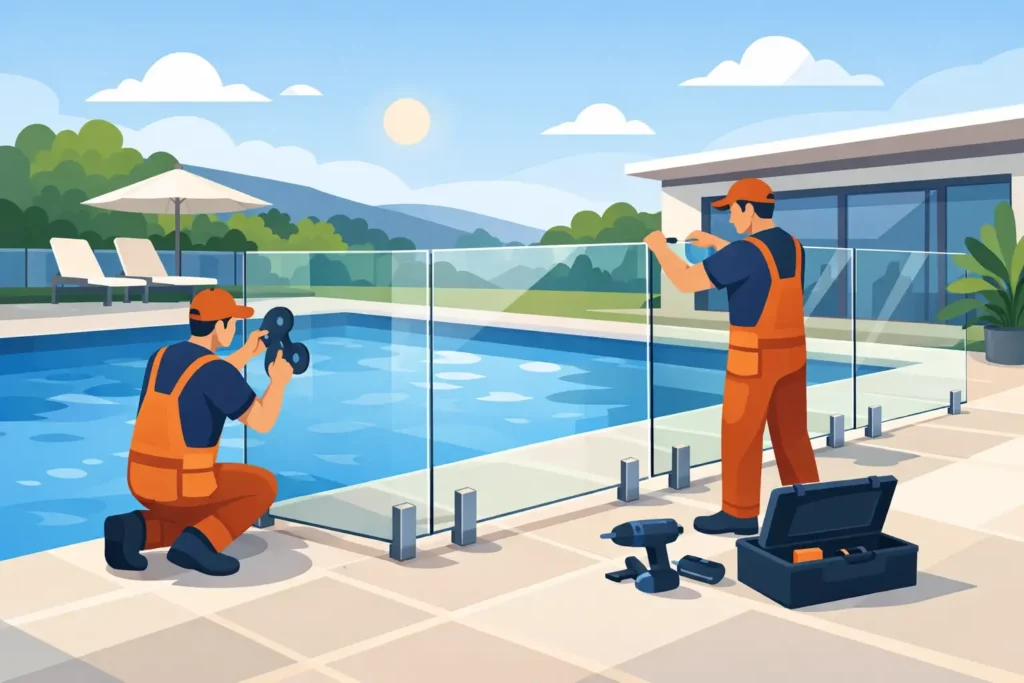 Glass Pool Fencing Installers Near Me