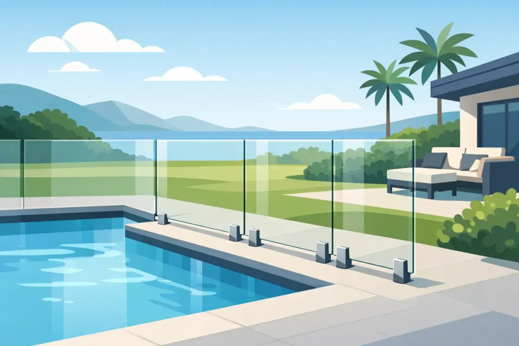Why Semi Frameless Glass Fencing Works