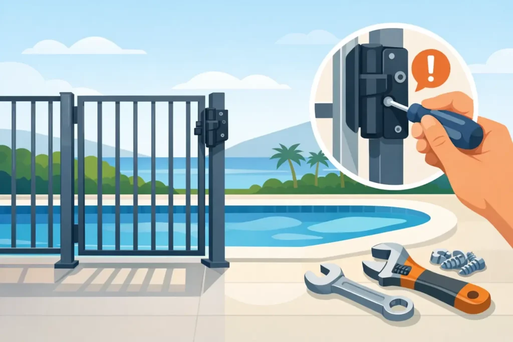 How to Fix Pool Fence Gate Problems
