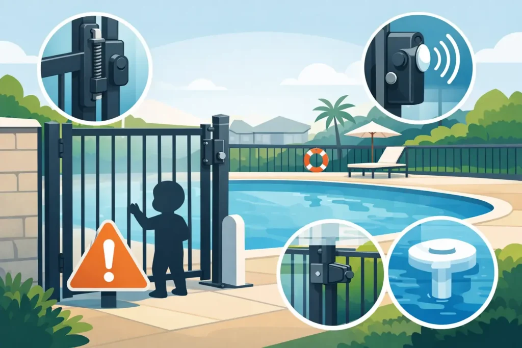 Top Pool Gate Safety Features to Look For
