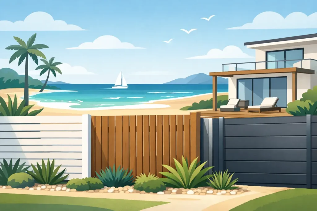 Coastal Fencing Materials for Queensland Homes