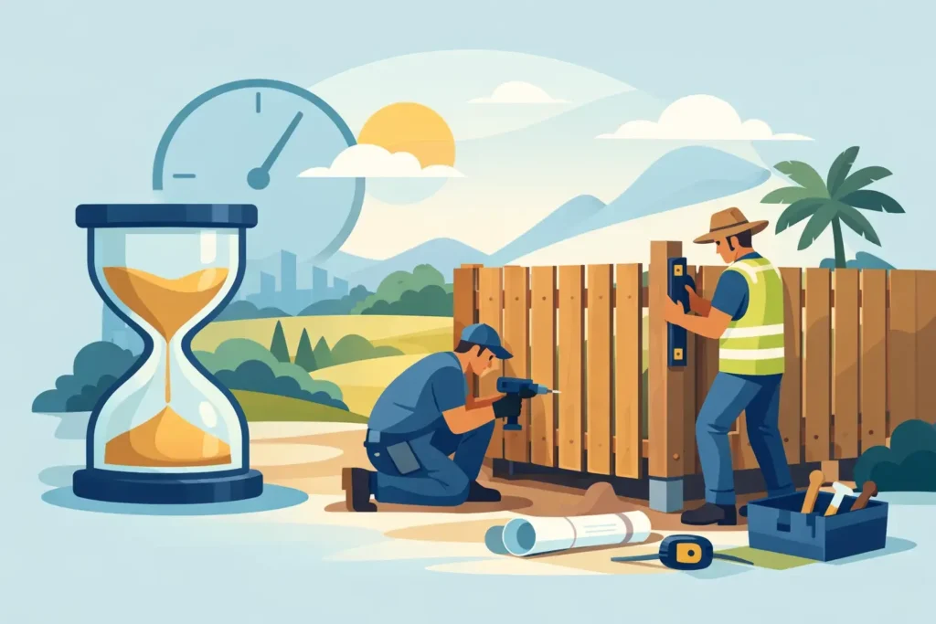 How Long Does Fence Installation Take in QLD?