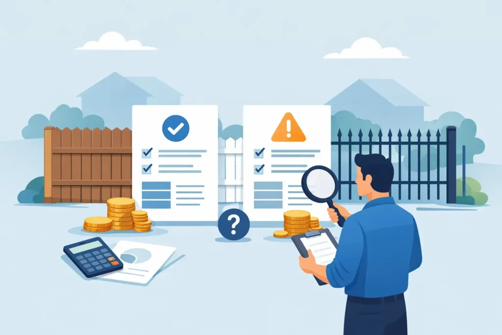 How to Compare Fencing Quotes Without Costly Surprises