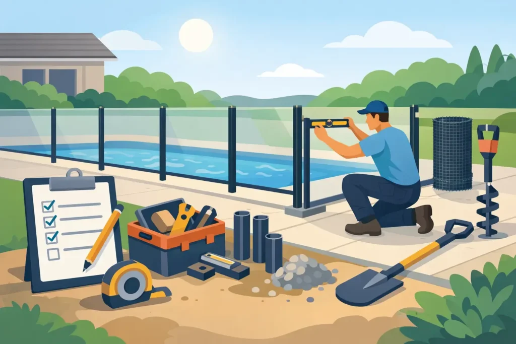 How to Prepare for Pool Fence Installation